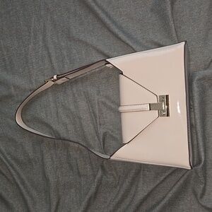 Melie Bianco Taupe/Beige Vegan Leather Small Handbag